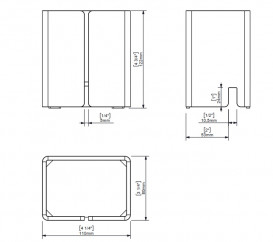 Стакан для зубных щеток Sonia Luce акриловое стекло коричневый 182626