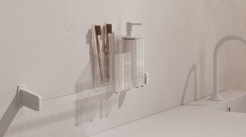 Склянка для зубних щіток Sonia Luce акрилове скло білий 182732