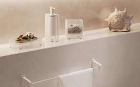 Склянка для зубних щіток Sonia Luce акрилове скло білий 182732