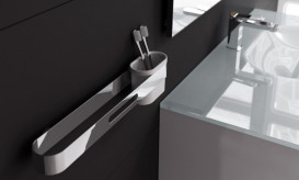 Склянка для зубних щіток Sonia S5 пластик білий 153077