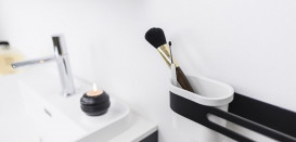 Склянка для зубних щіток Sonia S5 пластик білий 153077