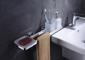 Стакан для зубних щіток Volle Teo матове скло з м'яким кільцем 15-88-111