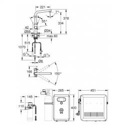 Стартовий комплект Grohe Blue Professional 31347003