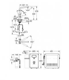 Стартовий комплект Grohe Blue Professional 31347DC3