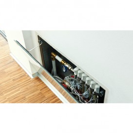 Скляні дверцята для колекторного шафи TECE TECEfloor UP 435 біле скло 77352011