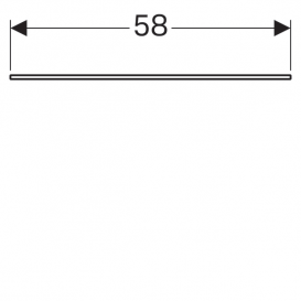 Скляна полиця Geberit Xeno² для тумб з одним висувним ящиком 500.524.00.1
