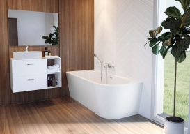 Стеллаж для ванной комнаты Roca Basic 30х45 см белый глянцевый A857509806