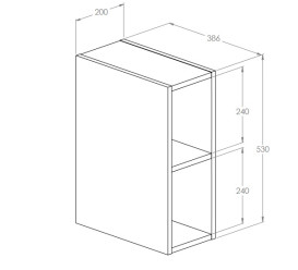 Стеллаж для ванной комнаты Roca Kwadro 20х38,6 см ДСП орех Lincoln A857975540