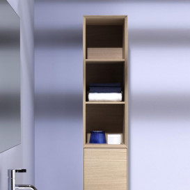 Стелаж для ванної Laufen Boutique 30х30х90 см ЛДСП/МДФ світлий дуб H4091701502501