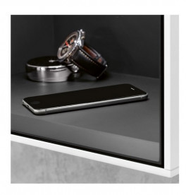 Стеллаж для ванной Villeroy & Boch Finion 41,8х35,6х27 см с подсветкой МДФ глянцевый белый лак/антрацит матовый лак F580GKGF