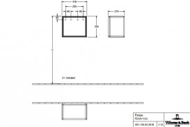 Стелаж для ванної Villeroy & Boch Finion 41,8х35,6х27 см ДСП шпон дуба FD10PCPC