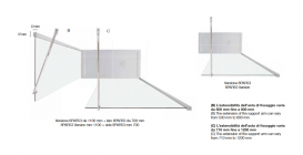 Стенка боковая для душевого уголка Kerasan Nolita 8PAR53 90 см профиль хром прозрачное стекло 745803