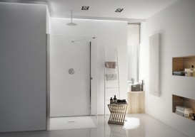 Стенка боковая для душевого уголка Roca Capital 70x195 см профиль алюминий хром прозрачное стекло AM4407012M