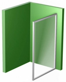 Стенка для душевой кабины Ravak 10° 10PS-90 профиль сатин стекло transparent 9UV70U00Z1