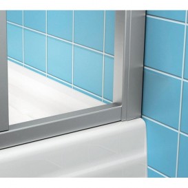 Стенка для душевой кабины Ravak Blix BLPS-100 профиль сатин стекло grape 9BHA0U00ZG