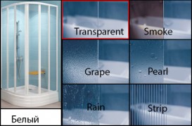 Стенка для душевой кабины Ravak Chrome CPS-100 профиль белый прозрачное стекло 9QVA0100Z1