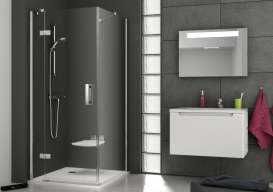 Стенка для душевой кабины Ravak SmartLine SMPS-80 R профиль хром стекло transparent 9SP40A00Z1