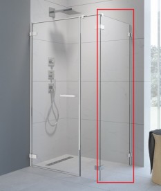 Стенка душевая боковая Radaway Arta S2 80 хром прозрачное стекло 386110-03-01