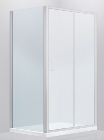 Стенка душевая Devit Fresh 80х190 см профиль хром/прозрачное стекло FEN8280