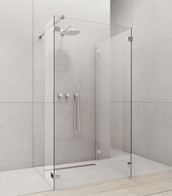 Стінка душова фронтальна Radaway Euphoria Walk-in IV 140 хром прозоре скло 383146-01-01