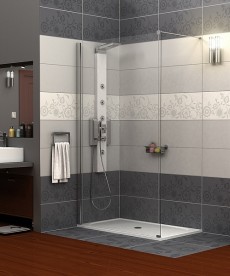 Стенка душевая фронтальная Radaway Walk-in Modo II 1100 хром прозрачное стекло 352114-01-01N