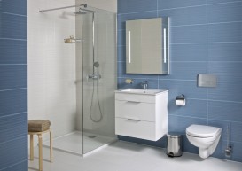 Стінка душова Jika Cubito Pure Perla Glass 140 см сріблястий профіль прозоре скло H2674250026681