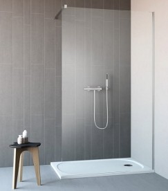 Стенка душевая Radaway Classic Walk-In 140 профиль хром прозрачное стекло 390140-01-01