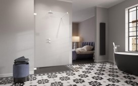 Стенка душевая Radaway Essenza Pro White Walk-in 125 см белый/прозрачное стекло 10103125-04-01