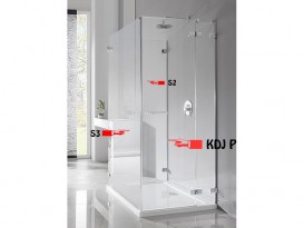 Стенка душевая Radaway Euphoria S2 100 хром прозрачное стекло 383032-01