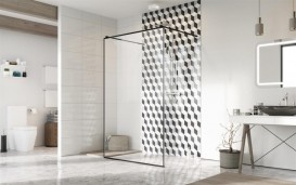 Стенка душевая Radaway Modo X I Black Frame Walk-in 120 см черный/стекло Frame 388324-54-58