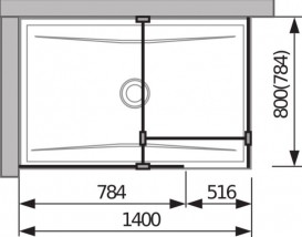 Стенки душевые Jika Cubito Pure Perla Glass серебристый профиль прозрачное стекло H2684250026681