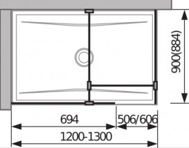 Стенки душевые Jika Cubito Pure Perla Glass серебристый профиль прозрачное стекло H2684280026681