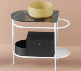 Столешница для консоли ArtCeram Flair 3.0 керамика black/gold TFA009 91