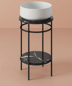 Столешница для консоли ArtCeram Vogue керамика nero marquinia TFA011 90