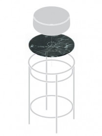 Столешница для консоли ArtCeram Vogue керамика verde issogne TFA011 93