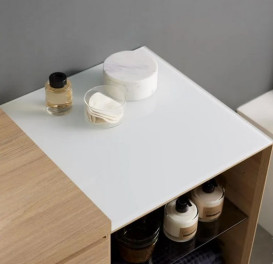 Столешница для шкафчика и бокового элемента Geberit One 45х46,5 см стекло белый 505.082.00.1