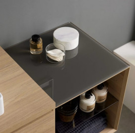 Столешница для шкафчика и бокового элемента Geberit One 45х46,5 см стекло лава 505.082.00.2