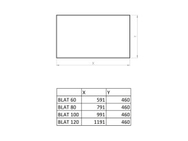 Стільниця для тумби Roca Ella 120 см МДФ дуб A857783464