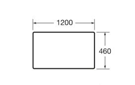 Столешница для тумбы Roca Victoria Basic 120 см ДСП дуб A857508155
