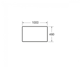 Столешница для тумбы Roca Victoria Basic 100 см ДСП белый глянец A857506806