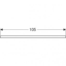 Столешница Geberit One 105x3x47 см вырез слева ДСП орех гикори 505.294.00.6