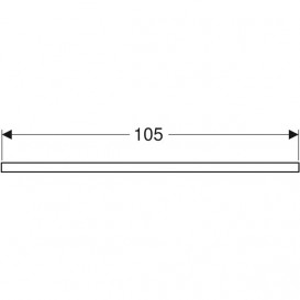 Стільниця Geberit One 105x3x47 см виріз зліва ДСП дуб 505.304.00.5