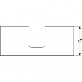 Стільниця Geberit One 120x3x47 см ДСП дуб 505.275.00.5