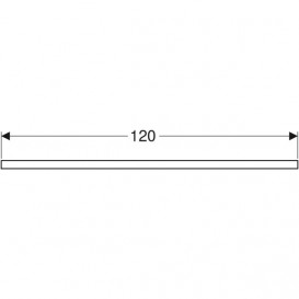 Стільниця Geberit One 120x3x47 см ДСП сірий матовий 505.275.00.7