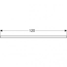 Стільниця Geberit One 120x3x47 см ДСП білий глянсовий 505.285.00.1
