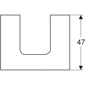 Стільниця Geberit One 60x3x47 см ДСП дуб 505.271.00.5