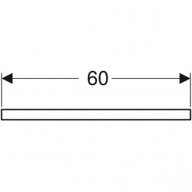 Стільниця Geberit One 60x3x47 см ДСП дуб 505.271.00.5