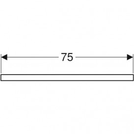 Стільниця Geberit One 75x3x47 см ДСП дуб 505.272.00.5