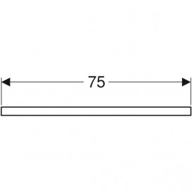 Столешница Geberit One 75x3x47 см ДСП дуб 505.282.00.5