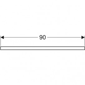 Стільниця Geberit One 90x3x47 см ДСП дуб 505.283.00.5
